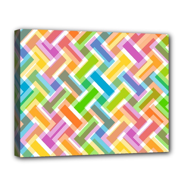 Abstract Pattern Colorful Wallpaper Background Canvas 14  x 11 