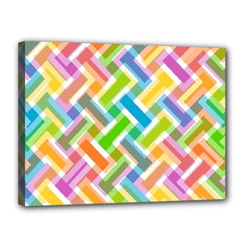 Abstract Pattern Colorful Wallpaper Background Canvas 16  X 12  by Simbadda