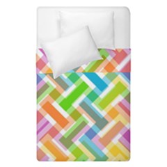 Abstract Pattern Colorful Wallpaper Background Duvet Cover Double Side (single Size) by Simbadda