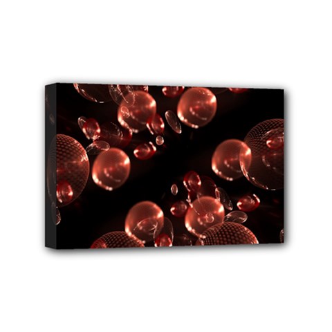 Fractal Chocolate Balls On Black Background Mini Canvas 6  x 4 