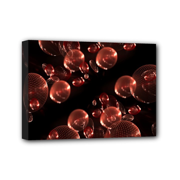 Fractal Chocolate Balls On Black Background Mini Canvas 7  x 5 