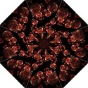 Fractal Chocolate Balls On Black Background Hook Handle Umbrellas (Large) View3