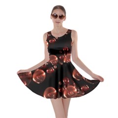 Fractal Chocolate Balls On Black Background Skater Dress by Simbadda