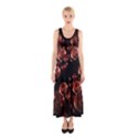 Fractal Chocolate Balls On Black Background Sleeveless Maxi Dress View1