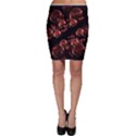 Fractal Chocolate Balls On Black Background Bodycon Skirt View1