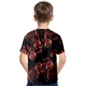 Fractal Chocolate Balls On Black Background Kids  Cotton Tee View2