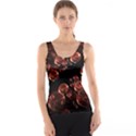 Fractal Chocolate Balls On Black Background Tank Top View1