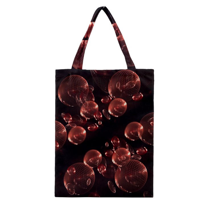 Fractal Chocolate Balls On Black Background Classic Tote Bag