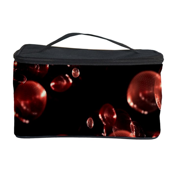 Fractal Chocolate Balls On Black Background Cosmetic Storage Case