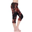 Fractal Chocolate Balls On Black Background Capri Leggings  View4