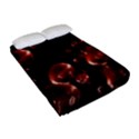 Fractal Chocolate Balls On Black Background Fitted Sheet (Full/ Double Size) View2