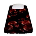 Fractal Chocolate Balls On Black Background Fitted Sheet (Single Size) View1