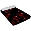 Fractal Chocolate Balls On Black Background Fitted Sheet (Queen Size) View2