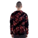 Fractal Chocolate Balls On Black Background Hooded Wind Breaker (Men) View2