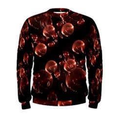 Fractal Chocolate Balls On Black Background Men s Sweatshirt