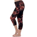 Fractal Chocolate Balls On Black Background Capri Winter Leggings  View2