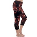 Fractal Chocolate Balls On Black Background Capri Winter Leggings  View3