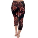 Fractal Chocolate Balls On Black Background Capri Winter Leggings  View4