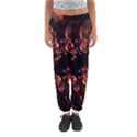 Fractal Chocolate Balls On Black Background Women s Jogger Sweatpants View1