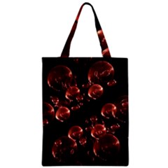 Fractal Chocolate Balls On Black Background Zipper Classic Tote Bag