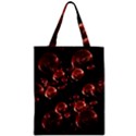 Fractal Chocolate Balls On Black Background Zipper Classic Tote Bag View1