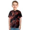 Fractal Chocolate Balls On Black Background Kids  Sport Mesh Tee View1