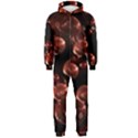 Fractal Chocolate Balls On Black Background Hooded Jumpsuit (Men)  View1