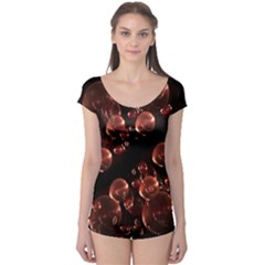 Fractal Chocolate Balls On Black Background Boyleg Leotard 