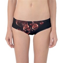 Fractal Chocolate Balls On Black Background Classic Bikini Bottoms