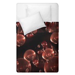 Fractal Chocolate Balls On Black Background Duvet Cover Double Side (Single Size)