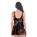 Fractal Chocolate Balls On Black Background Skater Dress Swimsuit View2