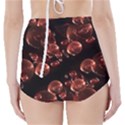 Fractal Chocolate Balls On Black Background High-Waisted Bikini Bottoms View2