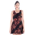 Fractal Chocolate Balls On Black Background Scoop Neck Skater Dress View1