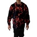 Fractal Chocolate Balls On Black Background Hooded Wind Breaker (Kids) View1