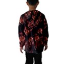 Fractal Chocolate Balls On Black Background Hooded Wind Breaker (Kids) View2