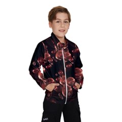 Fractal Chocolate Balls On Black Background Wind Breaker (Kids)