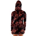 Fractal Chocolate Balls On Black Background Women s Long Sleeve Hooded T-shirt View2