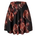 Fractal Chocolate Balls On Black Background High Waist Skirt View2