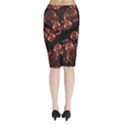 Fractal Chocolate Balls On Black Background Midi Wrap Pencil Skirt View2