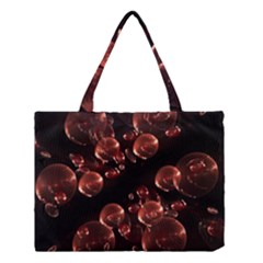 Fractal Chocolate Balls On Black Background Medium Tote Bag