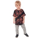 Fractal Chocolate Balls On Black Background Kids  Raglan Tee View1