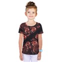 Fractal Chocolate Balls On Black Background Kids  One Piece Tee View1