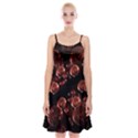 Fractal Chocolate Balls On Black Background Spaghetti Strap Velvet Dress View1