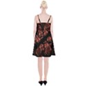 Fractal Chocolate Balls On Black Background Spaghetti Strap Velvet Dress View2