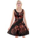 Fractal Chocolate Balls On Black Background Reversible Velvet Sleeveless Dress View1