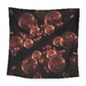 Fractal Chocolate Balls On Black Background Square Tapestry (Large) View1