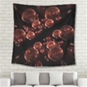 Fractal Chocolate Balls On Black Background Square Tapestry (Large) View2