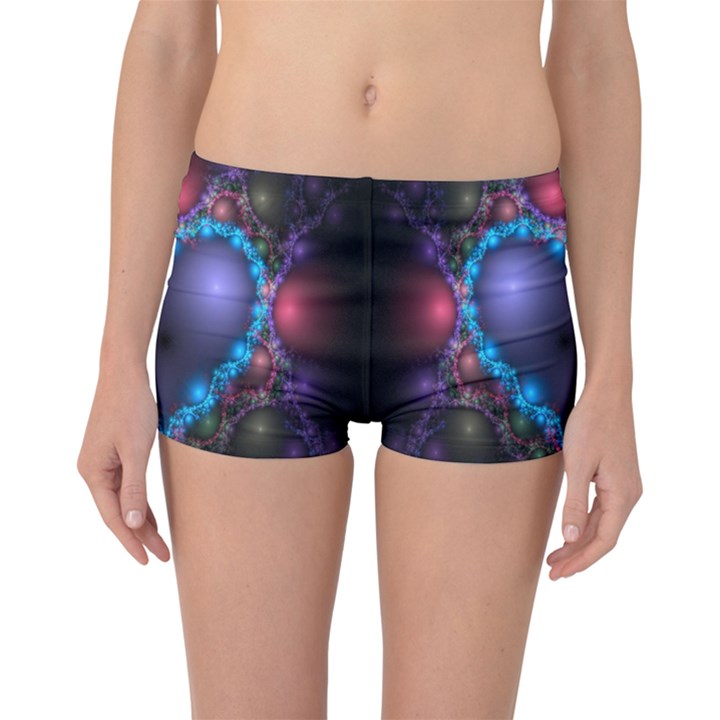 Blue Heart Fractal Image With Help From A Script Boyleg Bikini Bottoms