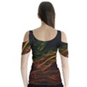 Abstract Glowing Edges Butterfly Sleeve Cutout Tee  View2