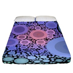 An Abstract Background Consisting Of Pastel Colored Circle Fitted Sheet (king Size) by Simbadda